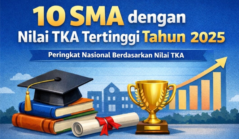 10 SMA degan Nilai TKA Tertinggi Kabupaten Cilacap Tahun 2025